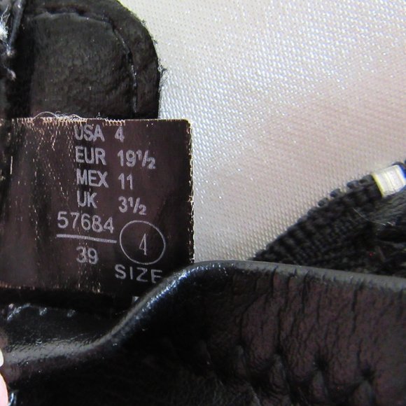 Baby Black Boots size 4 US Teeny Toes - Picture 4 of 6